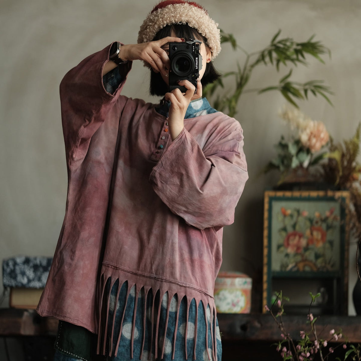 Rosewood Batik Pamuk Bluz