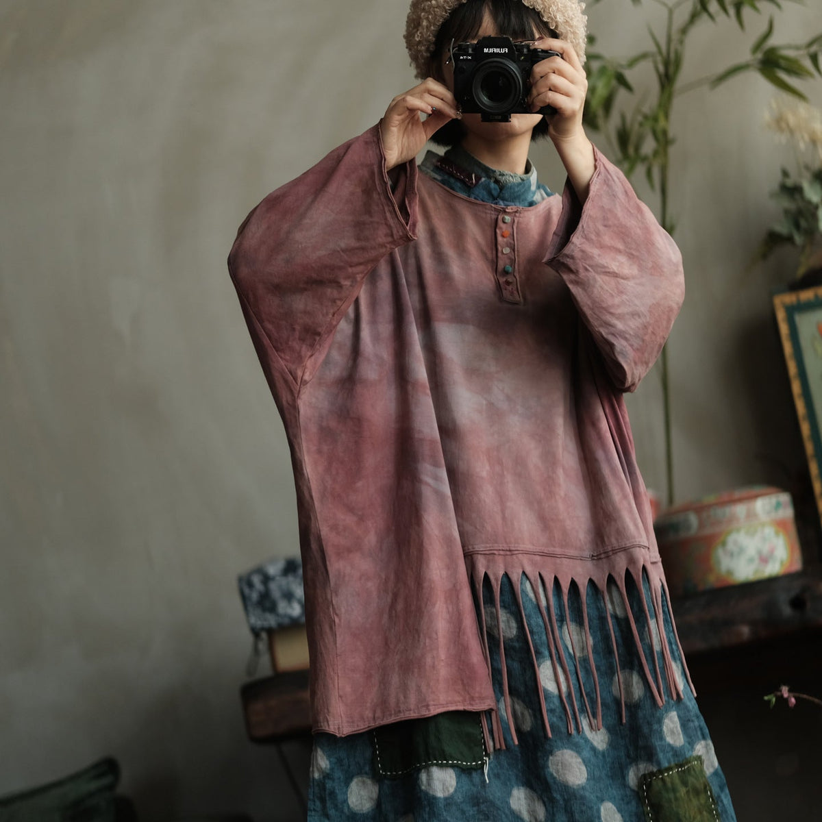 Rosewood Batik Pamuk Bluz