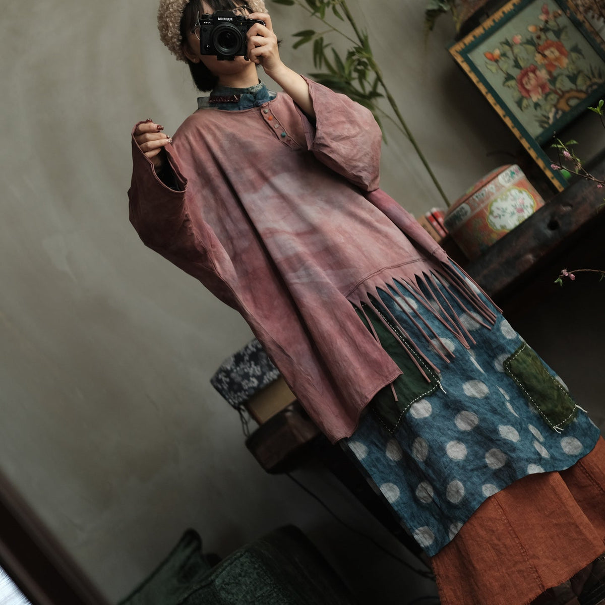 Rosewood Batik Pamuk Bluz