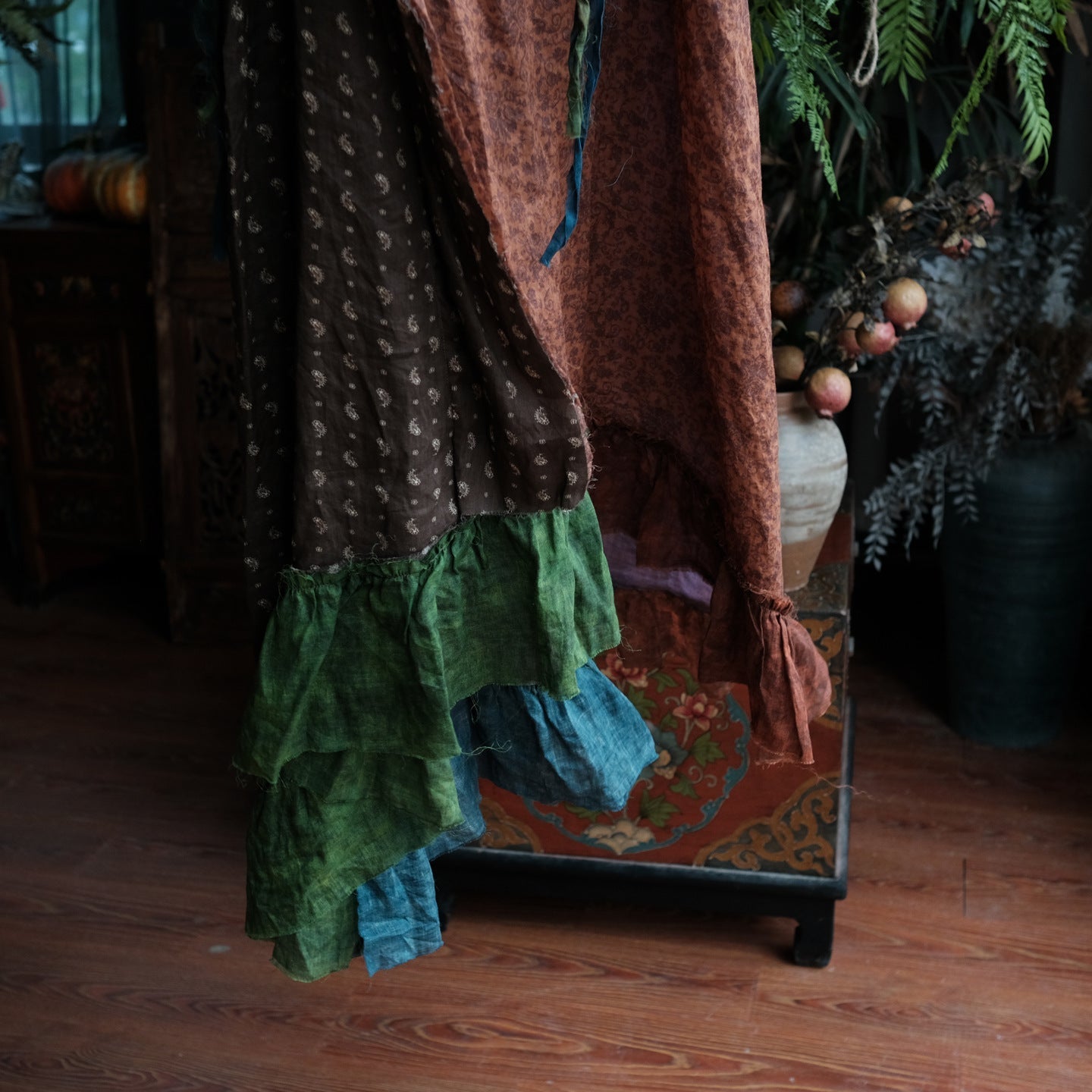 Sienna Patchwork Ramie Dress 11