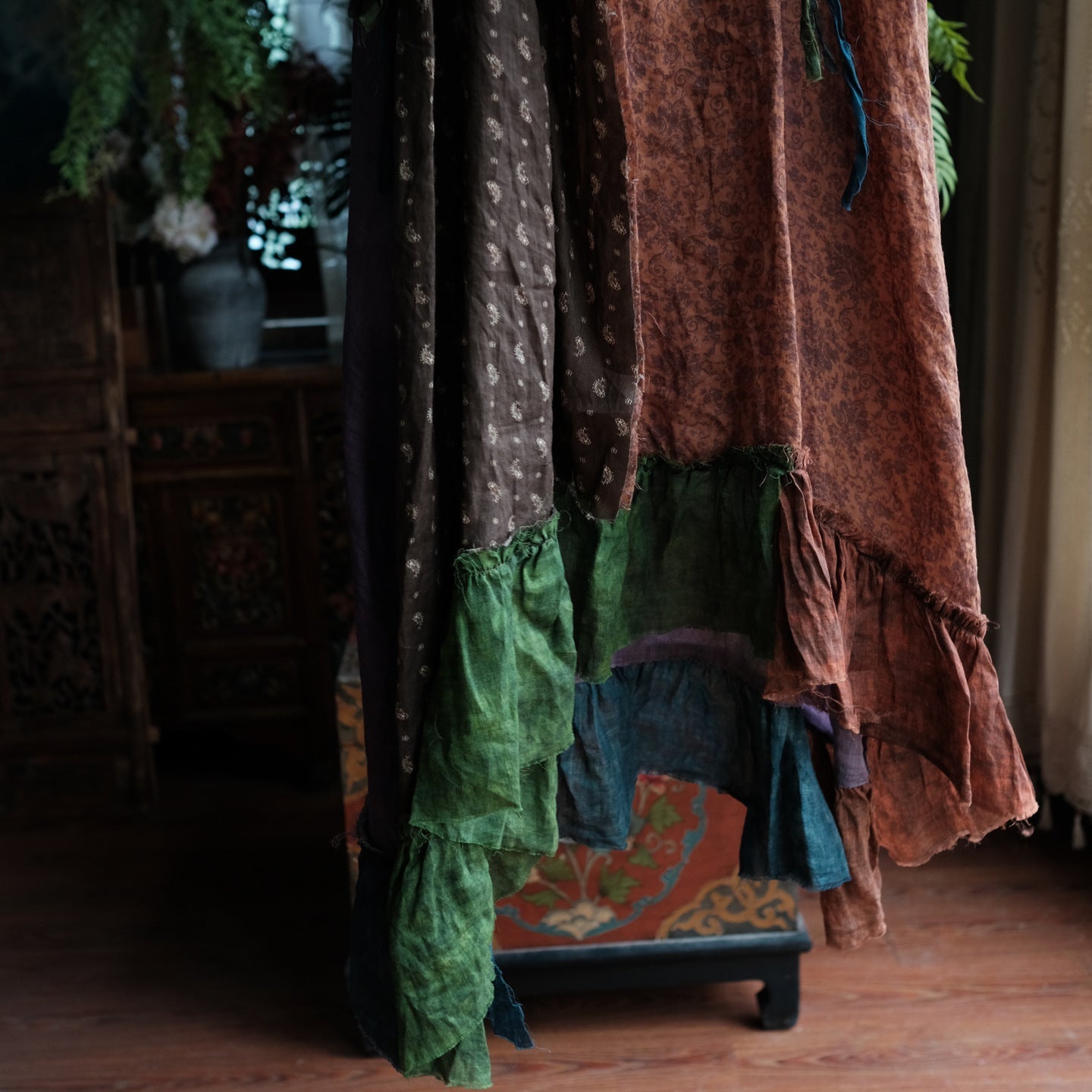 Sienna Patchwork Ramie Dress 7
