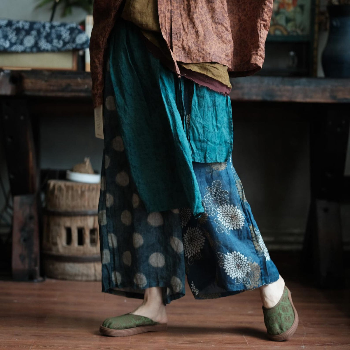 Sora Patchwork Rami Pantolon 10