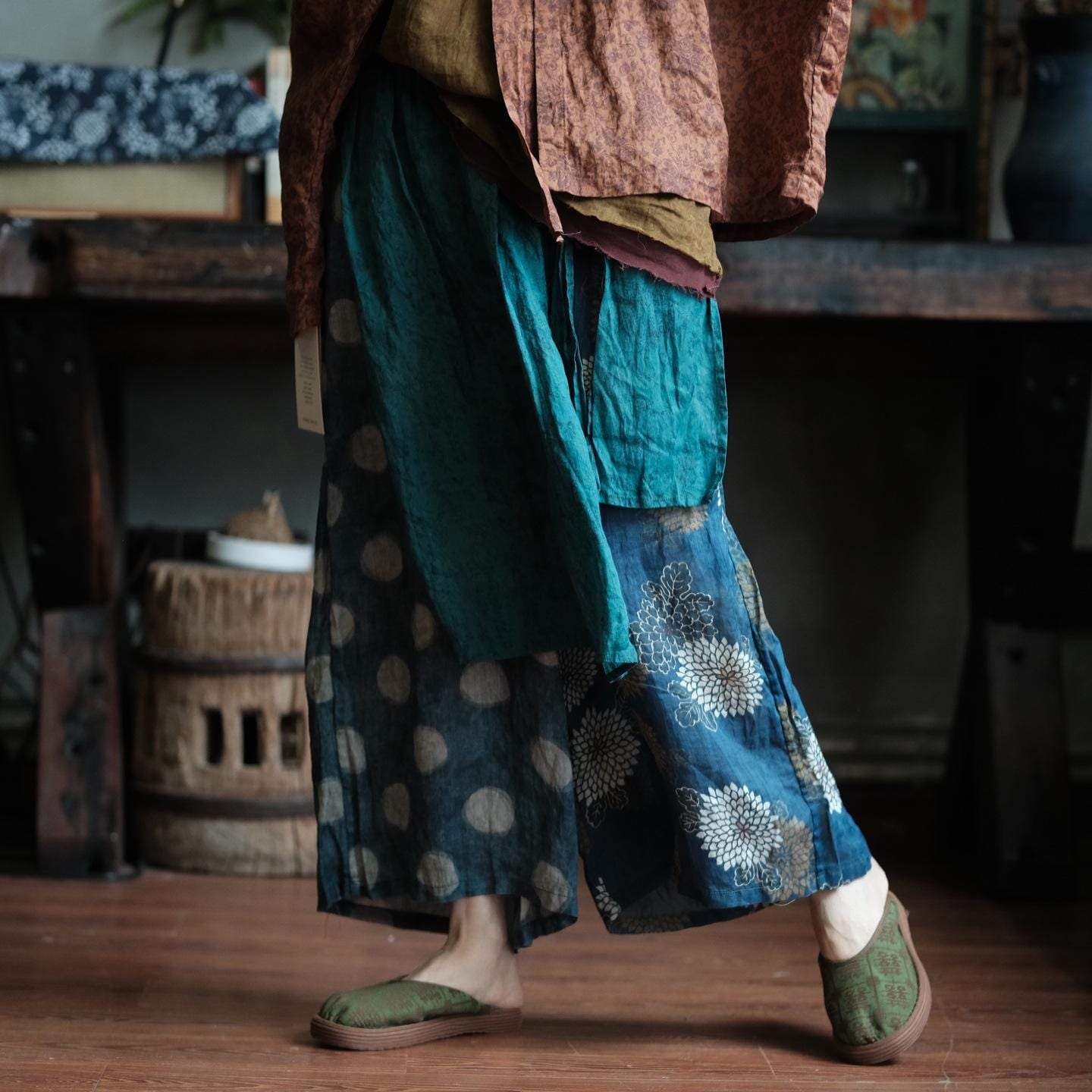 Sora Patchwork Rami Pantolon 2