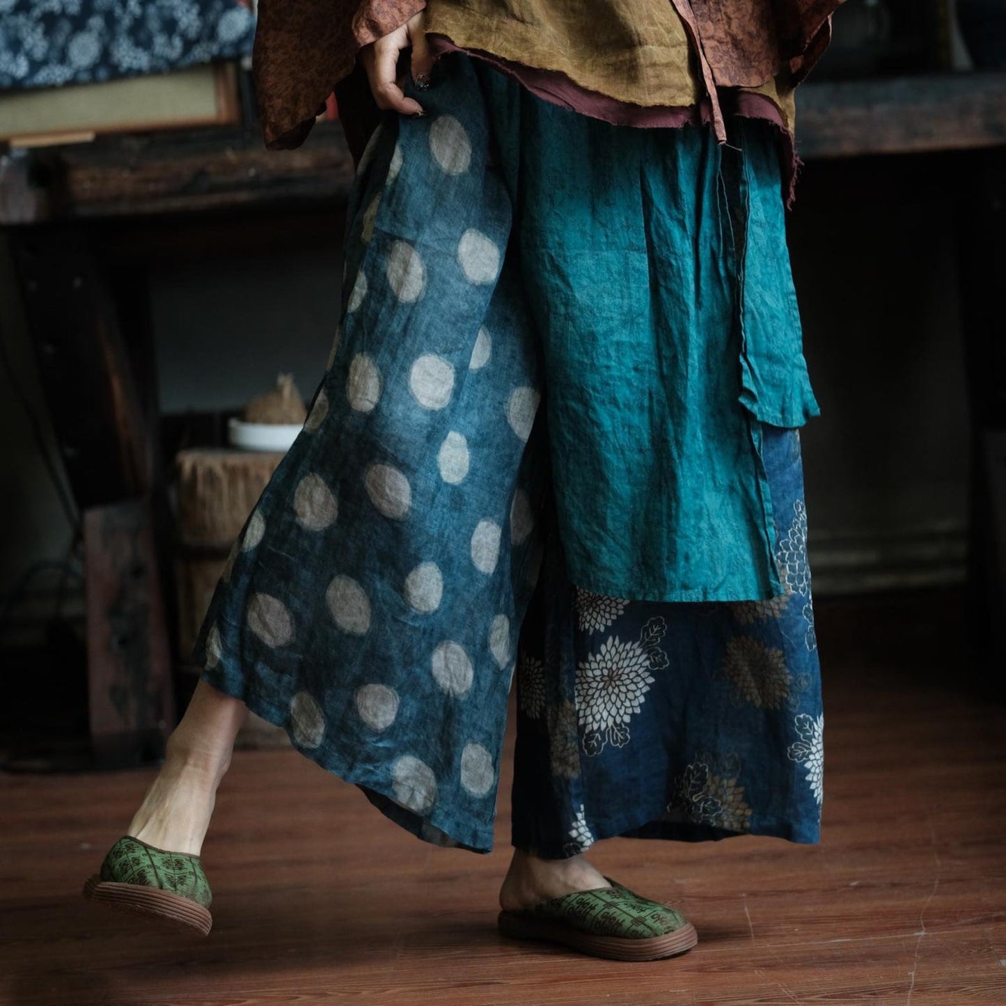Sora Patchwork Rami Pantolon 8